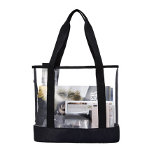 Fashion Clear PVC Handbag for Women Beach Tote Bag Travel Purse and Handbag Shoulder Designer